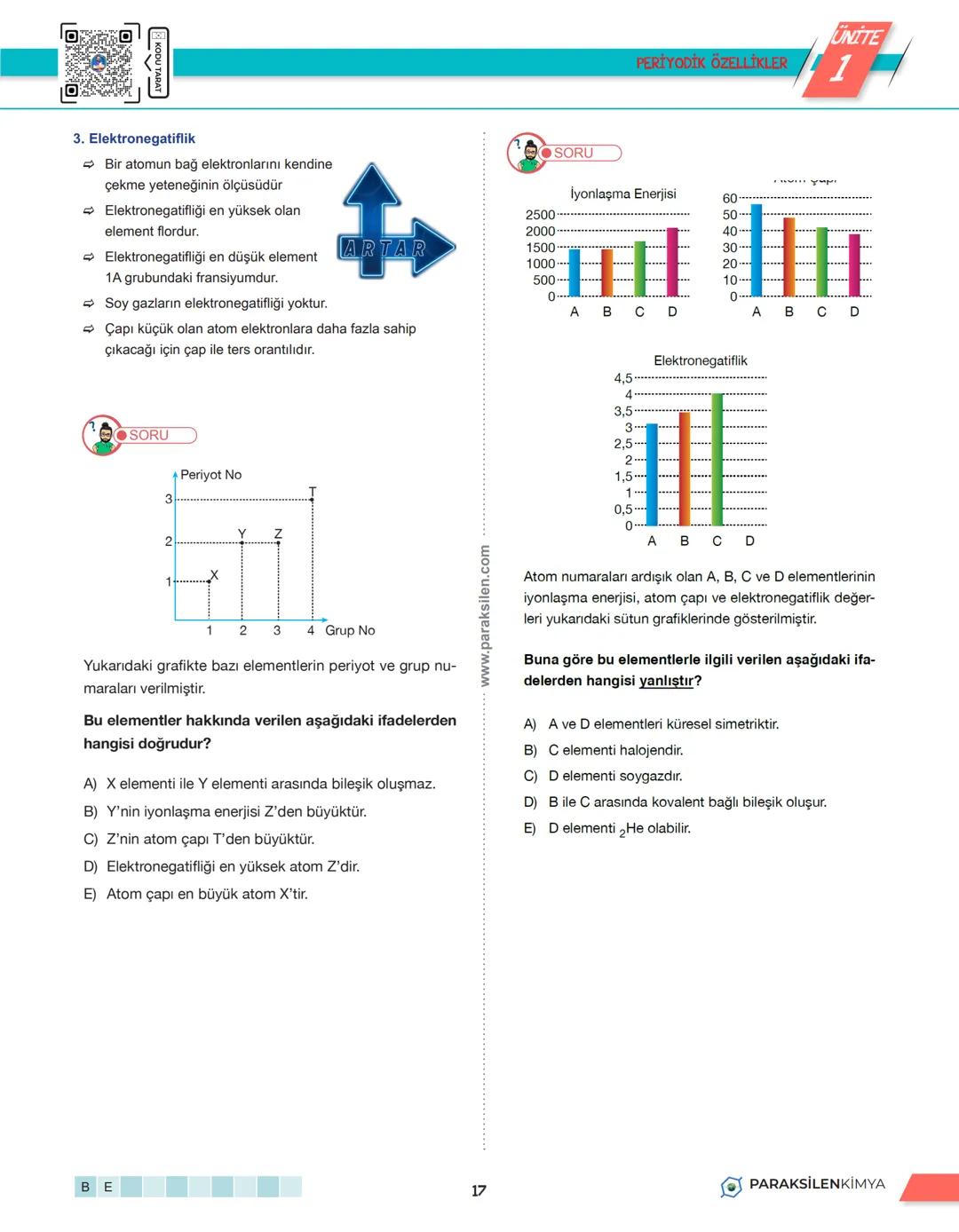 # 1. TEMA
13. PERİYODİK TABLO
PARAKSİLENKİMYA
1 # UNITE
1
PERİYODİK TABLO
PERİYODİK TABLO
➡ Sınıflandırma, bir bilim dalında incelene