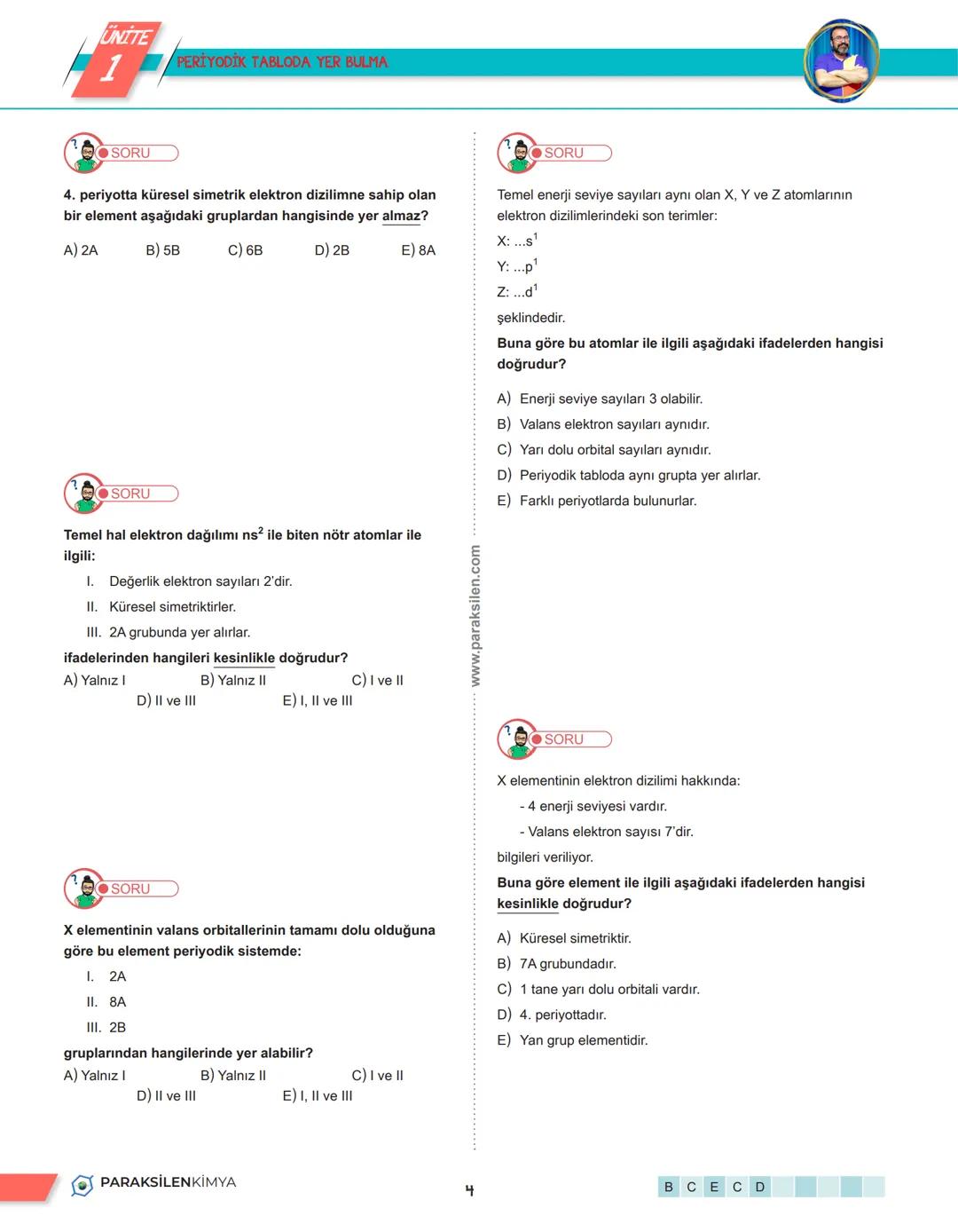 # 1. TEMA
13. PERİYODİK TABLO
PARAKSİLENKİMYA
1 # UNITE
1
PERİYODİK TABLO
PERİYODİK TABLO
➡ Sınıflandırma, bir bilim dalında incelene
