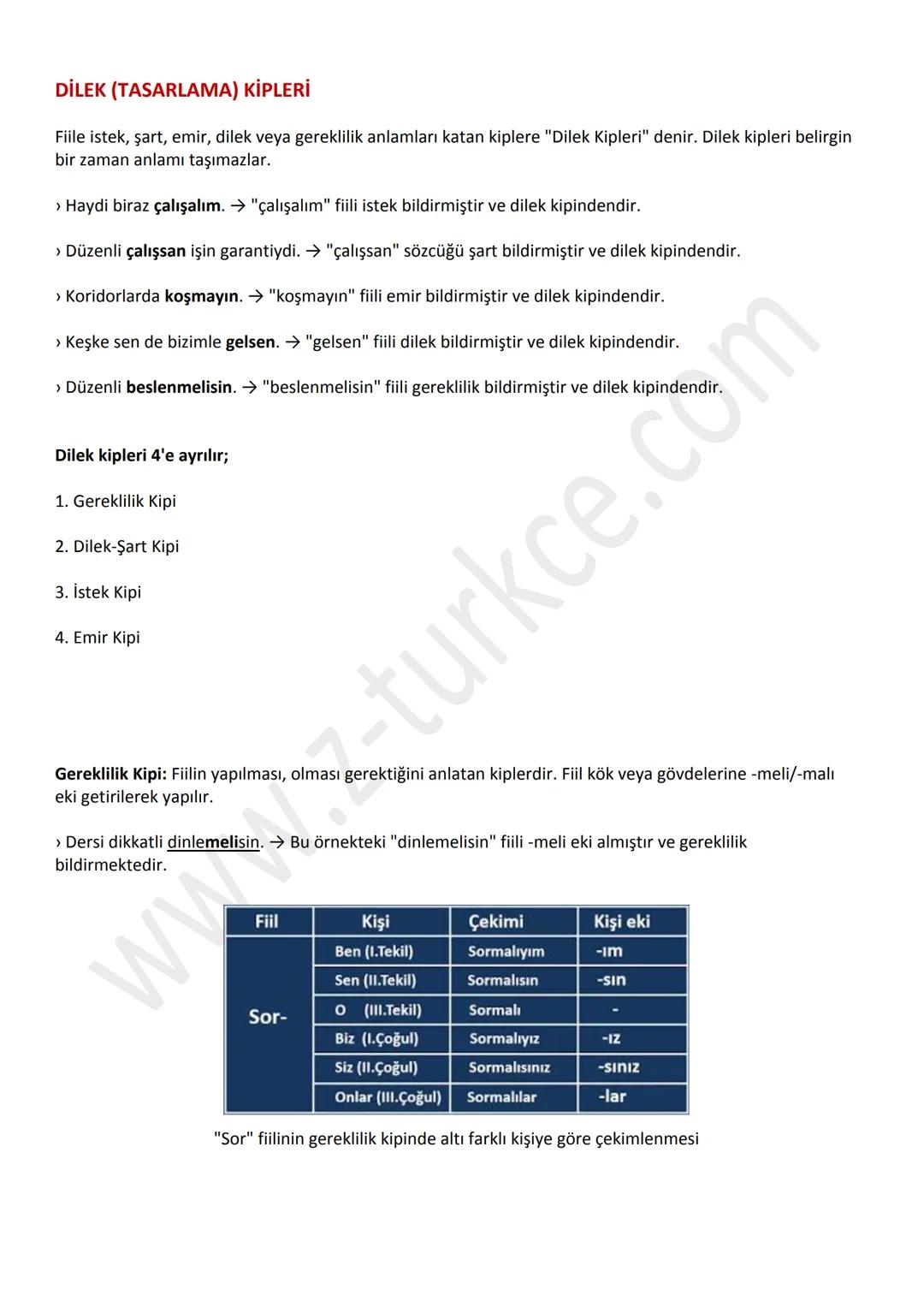 FİİLLERDE KİP
TÜRKÇE DERS NOTLARI
PDF
13 TEMMUZ 2020
www.z-turkce.com HABER (BİLDİRME) KİPLERİ
Haber kipleri, fiilin yapılma zamanını bildir