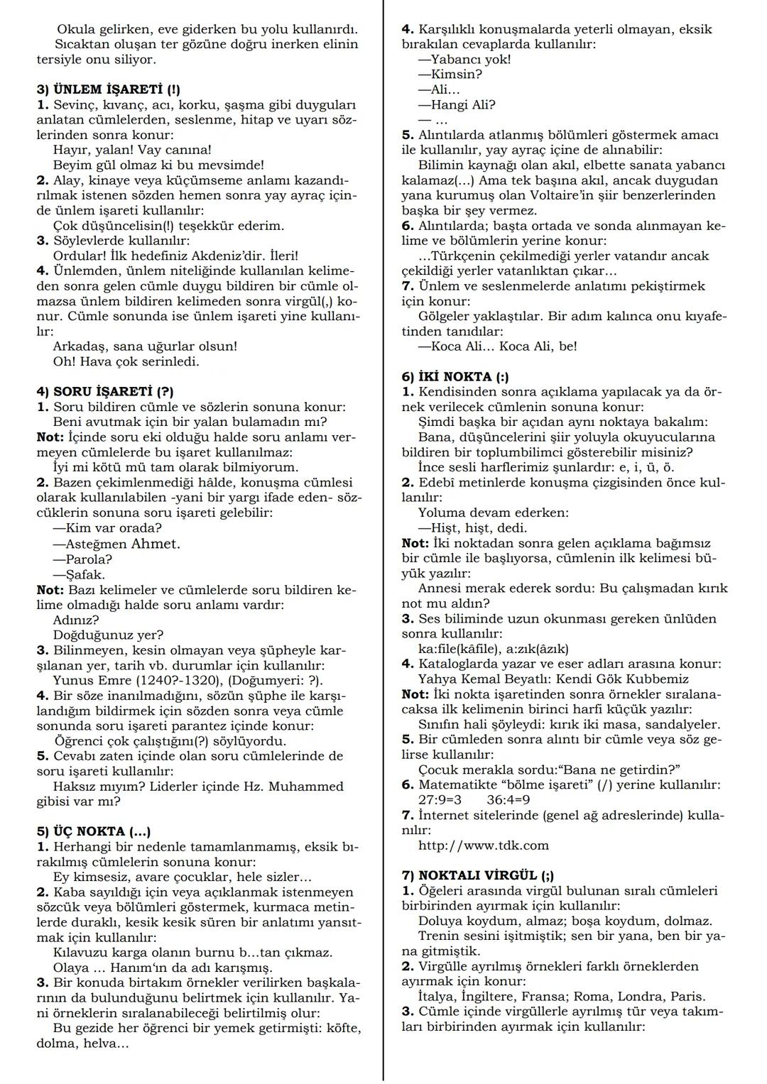 # NOKTALAMA İŞARETLERİ
Duygu ve düşünceleri daha açık ifade etmek,
cümlenin yapısını ve duraklama noktalarını belirle-
mek, okumayı ve anla