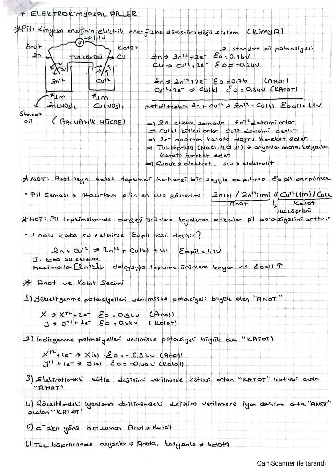 Γ
T
T
-12. SINIF AYT-
*Kimya UE ELEKTRİK
*LEDOKS TEPKİMELERÍ
->
atom
*Redüksiyon indirgenme » coli-> indirgenen Lindirgenmis) yūkweltgen
4 x