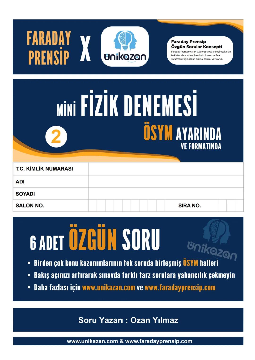 Fizik denemesi unikazan