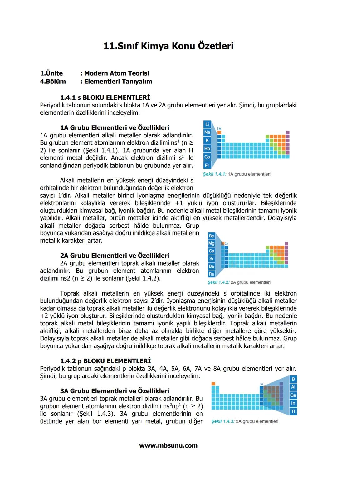11.Sınıf Kimya Konu Özetleri
1.Ünite
: Modern Atom Teorisi
1.Bölüm
: Atomun Kuantum Modeli
1.1.1 BOHR ATOM MODELİNİN SINIRLILIKLARI
Bilimde,