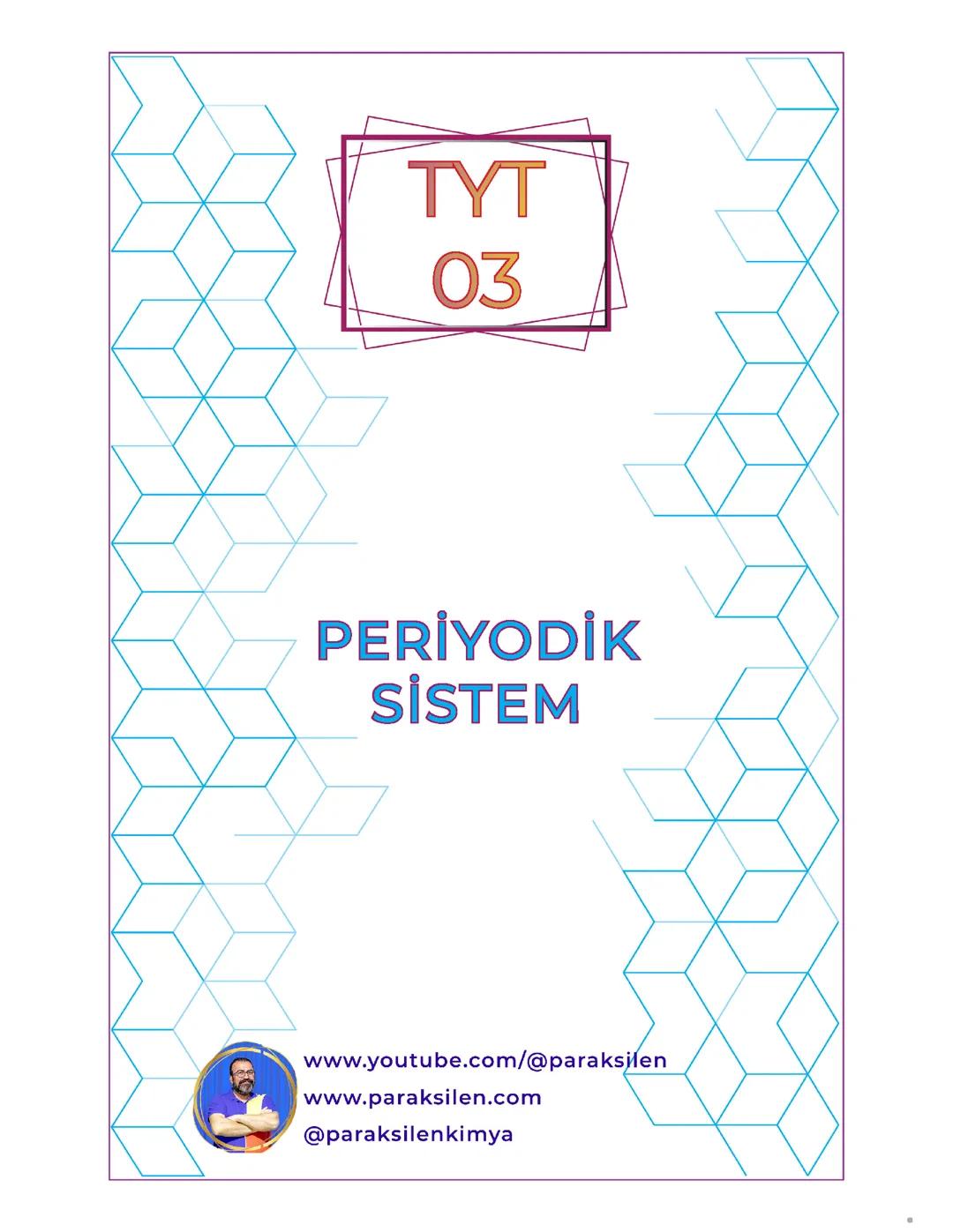 Periyodik özellikler (tyt kimya 3. Konu başlığı)