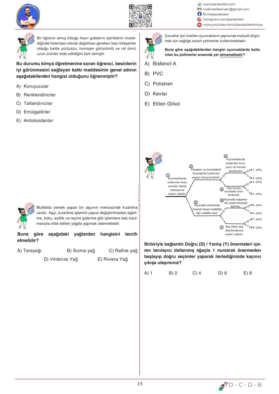 # TYT
13
KİMYA
HER
YERDE
www.youtube.com/@paraksilen
www.paraksilen.com
@paraksilenkimya www.paraksilen.com
M 1.4dimetilbenzen@gmail.co