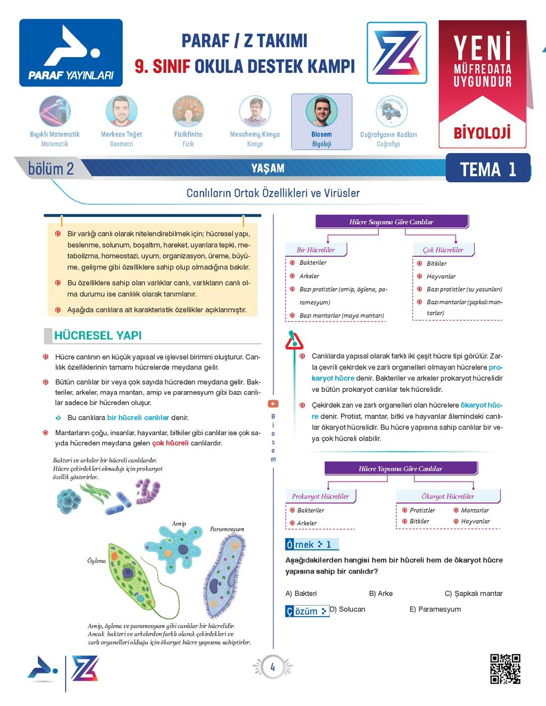 Canlıların Ortak Özellikleri ve Virüsler
