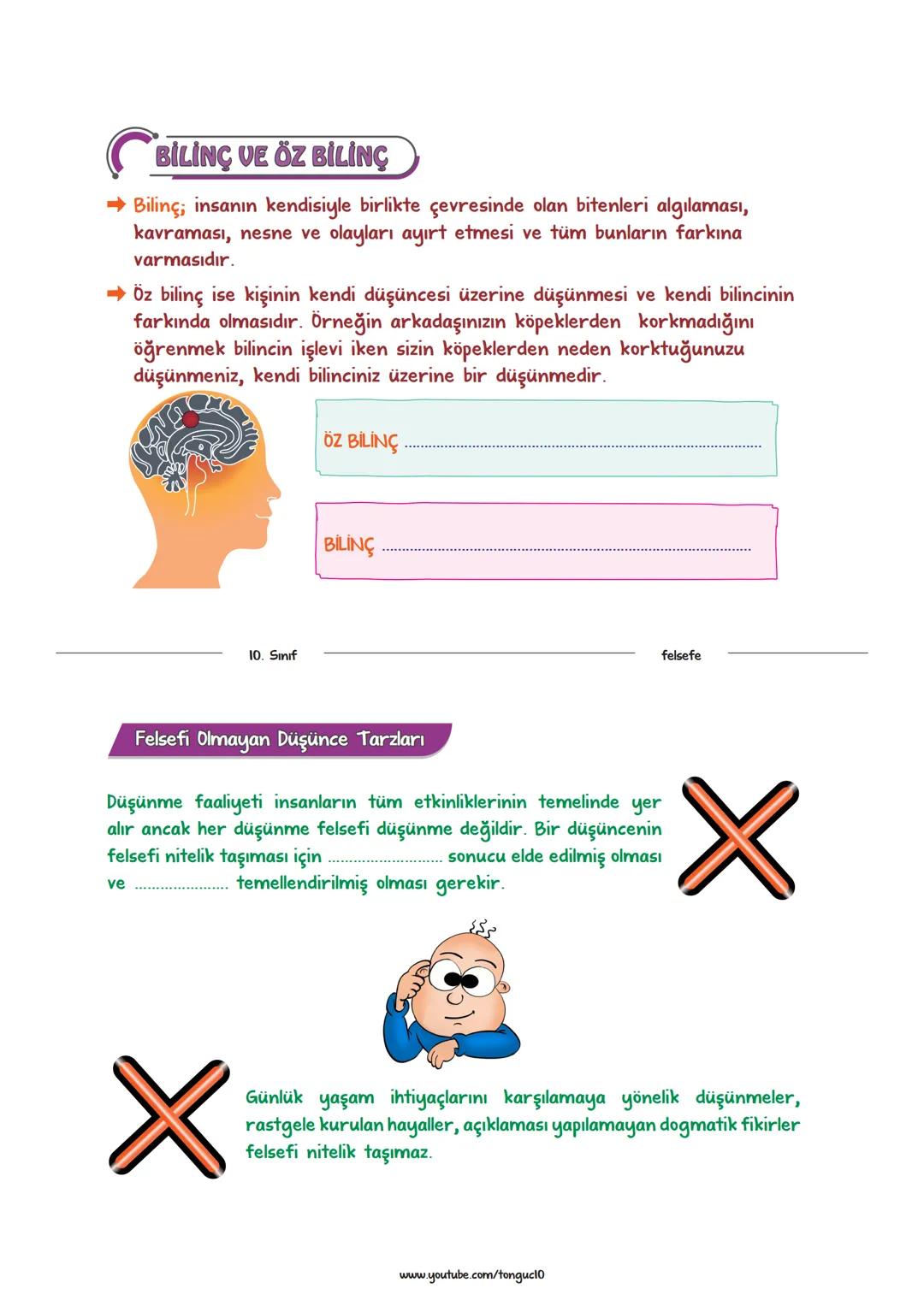 FELSEFEYLE TANIŞMA
Felsefe Nedir?
Filozof Kimdir?
Düşünme, Bilinç ve Öz Bilinç
Felsefenin İşlevleri
Felsefi Düşüncenin Özellikleri
Felsefe v