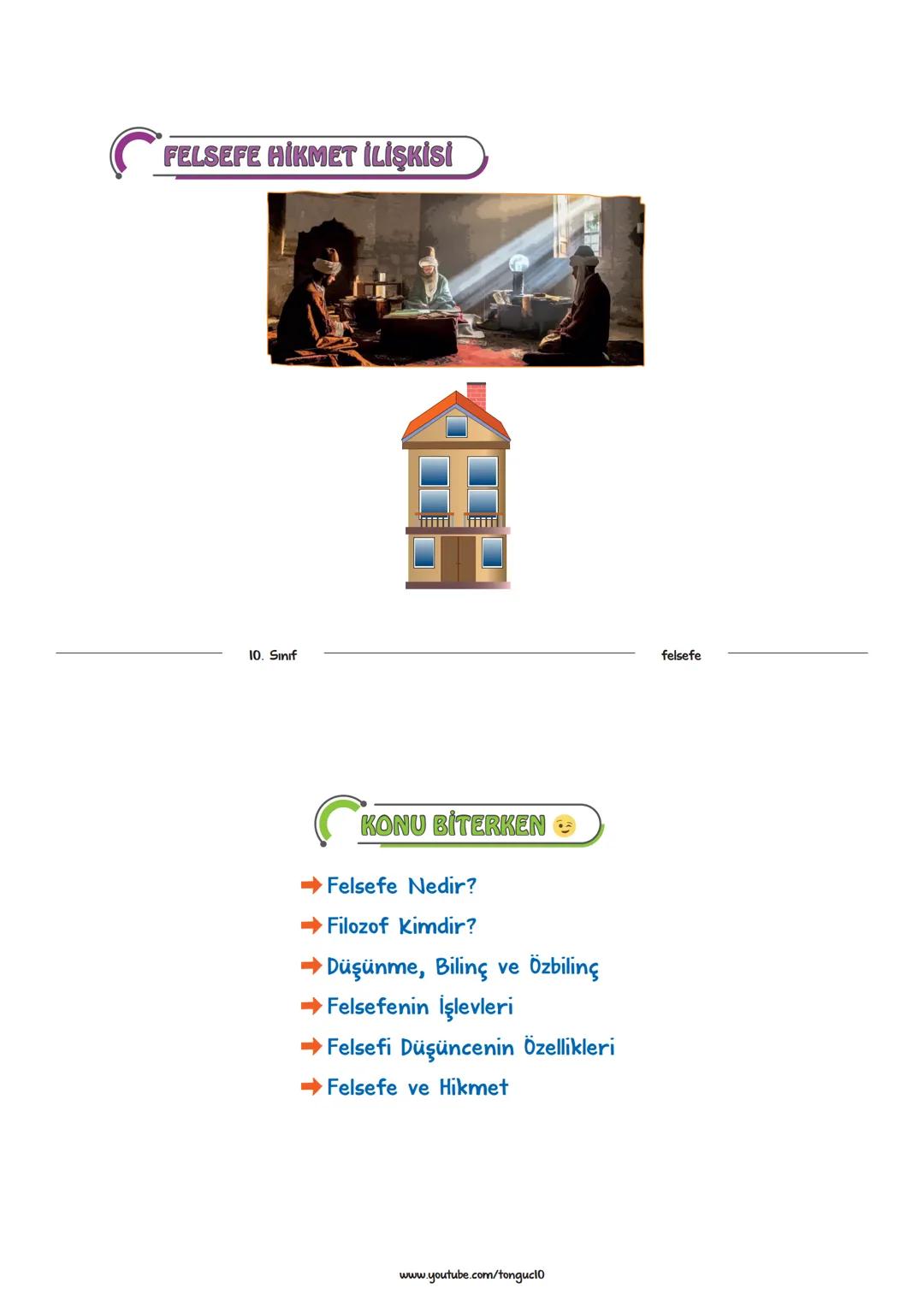 FELSEFEYLE TANIŞMA
Felsefe Nedir?
Filozof Kimdir?
Düşünme, Bilinç ve Öz Bilinç
Felsefenin İşlevleri
Felsefi Düşüncenin Özellikleri
Felsefe v