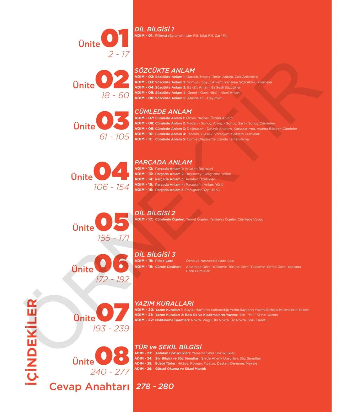 # 8. SINIF TÜRKÇE
Sevgili öğrenciler,
Soruları olduğu kadar etkinliği ve konu anlatımları da yeni nesil olan
Dergi Konseptinde Yeni Nesil D