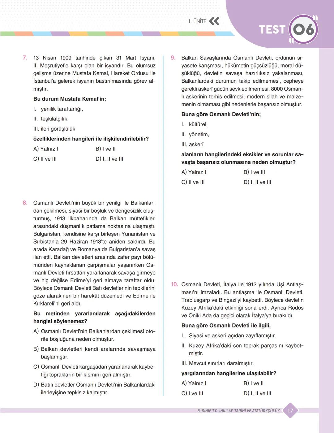 SORU
BANKASI
SINAVLARA HAZIRLIK / OKULA YARDIMCI
Kazanım
SINIF
8.
m Soru
Kazanım
Sorular
Yeni Nesit
Aailli ahtayo
Uyumlu
gerlendir
Sanal Opt