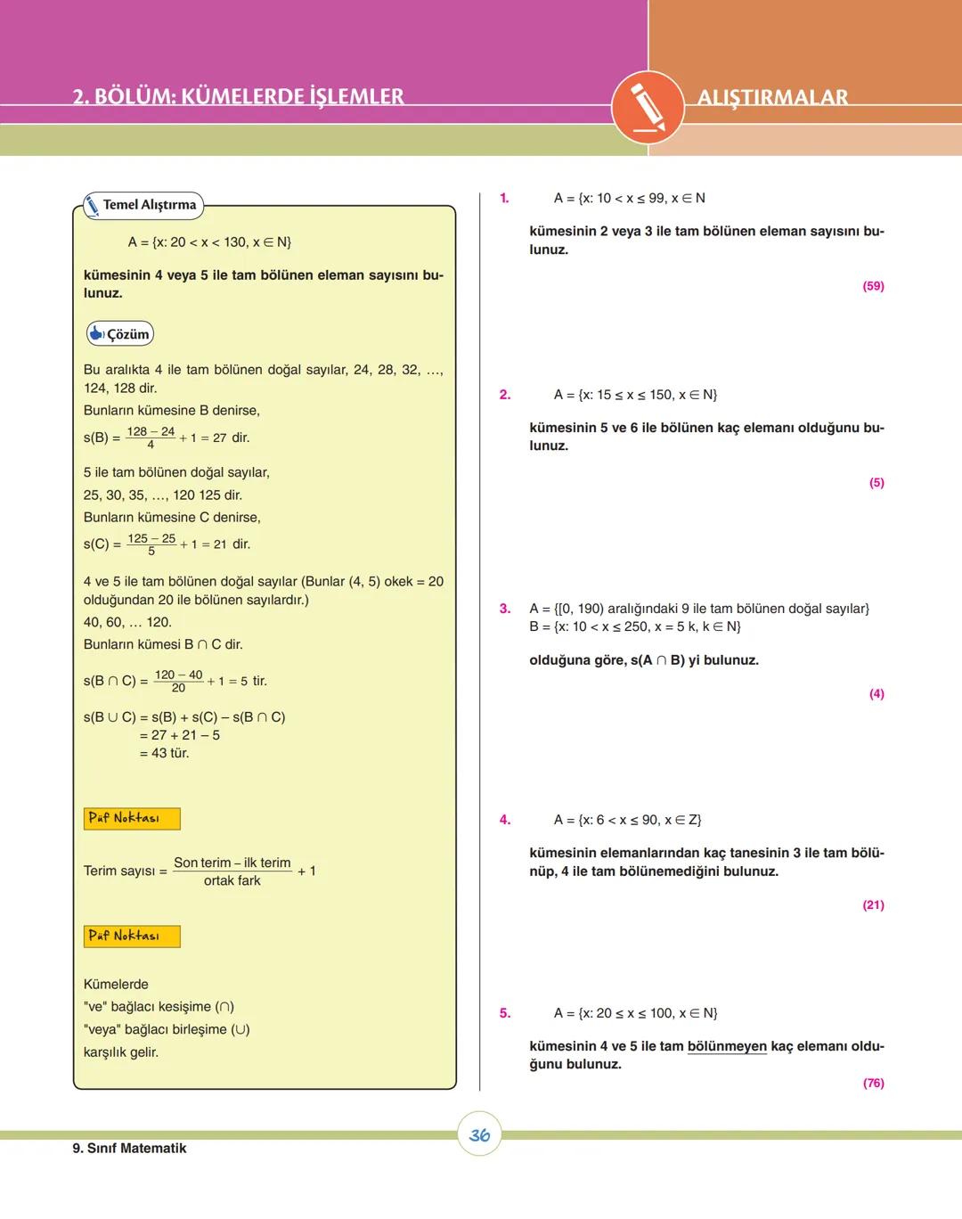 08
ey
ey
07
os
op
v
ÜNİTE 1
Kümeler
1. Bölüm: Kümelerde Temel Kavramlar
2. Bölüm: Kümelerde İşlemler
X9 MATEMATİK # 1. ÜNİTEDE HEDEFLENE