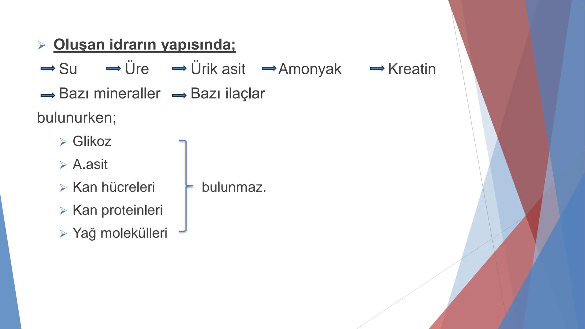 ÜRİNER SİSTEM
(BOŞALTIM SİSTEMİ) Boşaltım Sistemi
➤ Canlıların metabolizmaları sonucu oluşan zararlı atık
maddelerin veya işe yaramayan mole