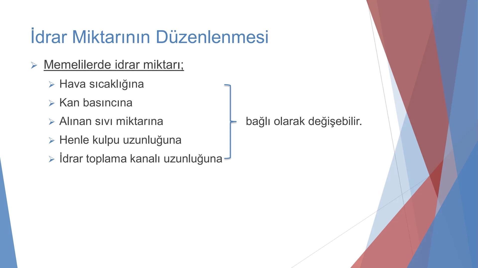 ÜRİNER SİSTEM
(BOŞALTIM SİSTEMİ) Boşaltım Sistemi
➤ Canlıların metabolizmaları sonucu oluşan zararlı atık
maddelerin veya işe yaramayan mole