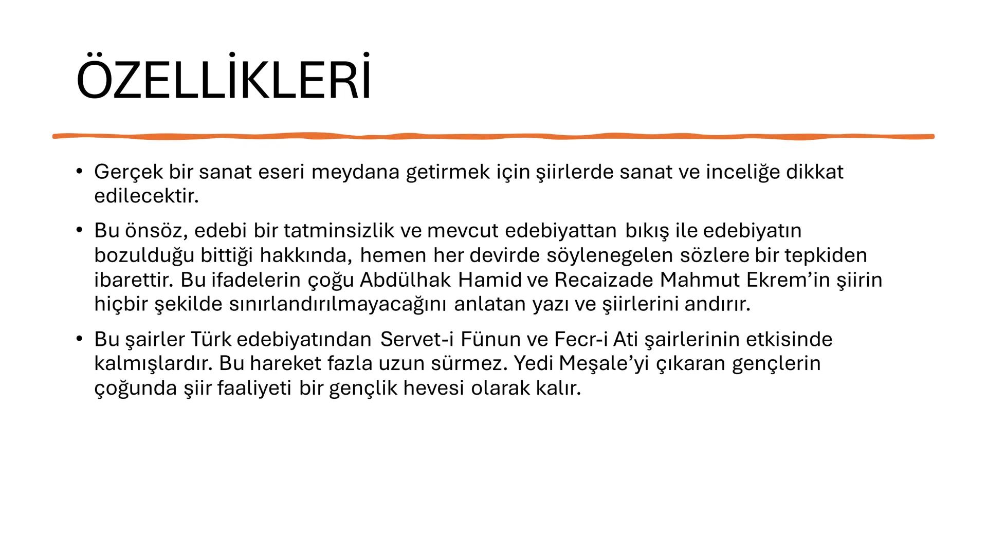 SAF ŞİİR ÖZELLİKLERİ
•Saf (öz) şiir anlayışı Paul Valery'nin şiirde dili her şeyin
üstünde tutan görüşünden hareketle, Batı edebiyatından P