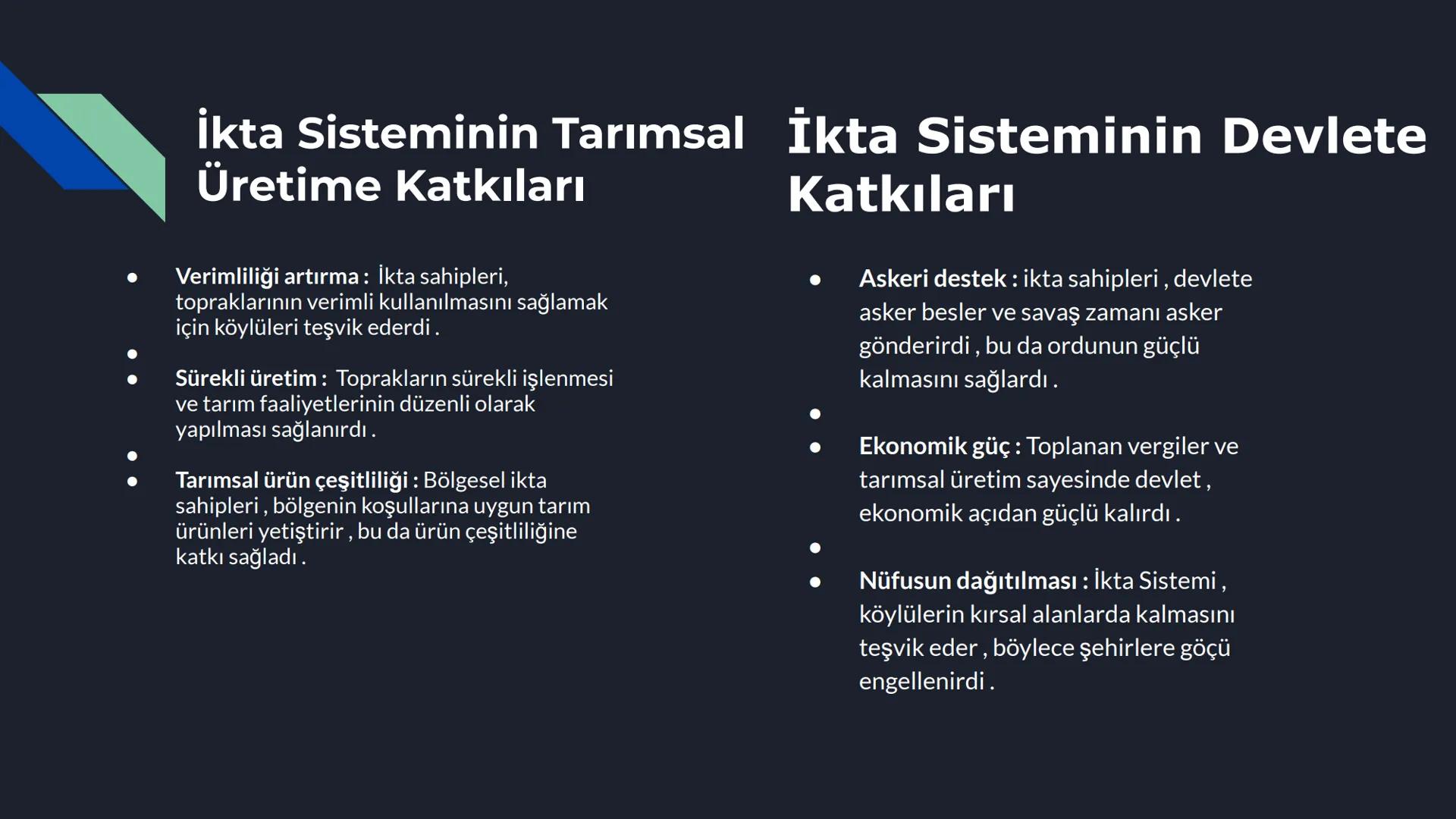 # İkta Sistemi
Ve Bu Sistemin Tarımsal
Üretime Katkıları
10. Sınıf Tarih # İkta Sistemi
İkta Sistemi Nedir?
* İkta, İslam devletlerind
