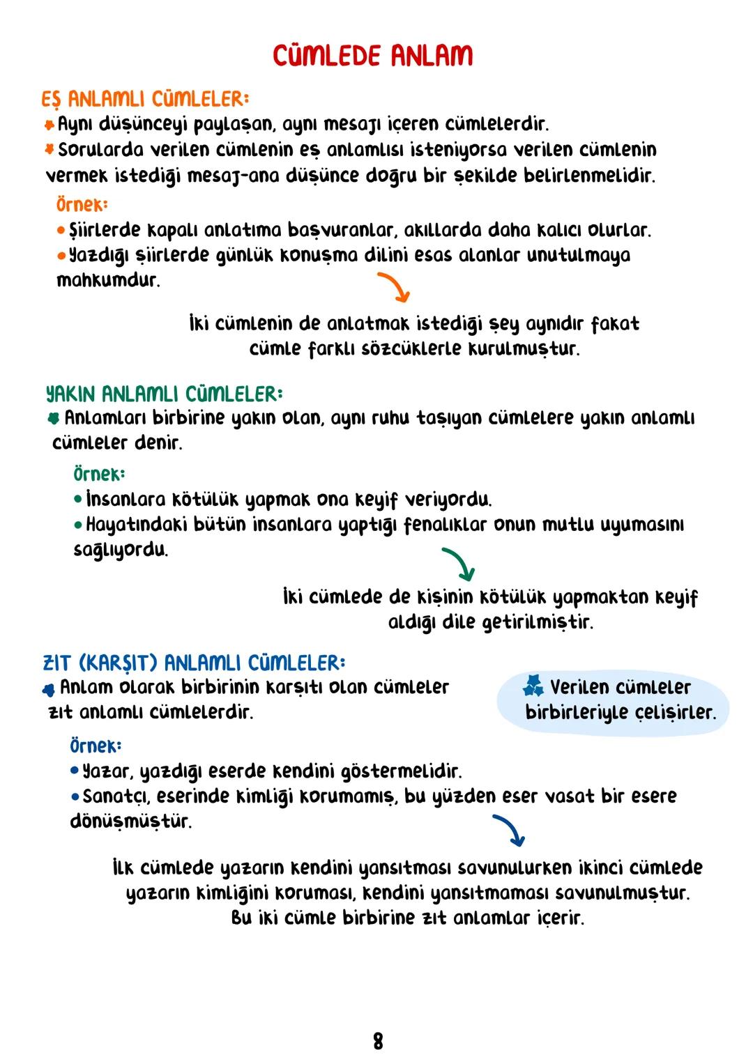 TÜRKÇE
• İÇİNDEKİLER •
Sözcükte Anlam.
Cümlede Anlam.
8
Paragraf.
15
Anlatım Bozuklukları.
23
Anlatım Biçimleri.
28
Sözel Mantık.
31
Örnek