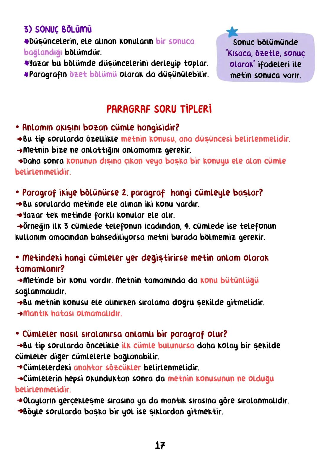 TÜRKÇE
• İÇİNDEKİLER •
Sözcükte Anlam.
Cümlede Anlam.
8
Paragraf.
15
Anlatım Bozuklukları.
23
Anlatım Biçimleri.
28
Sözel Mantık.
31
Örnek