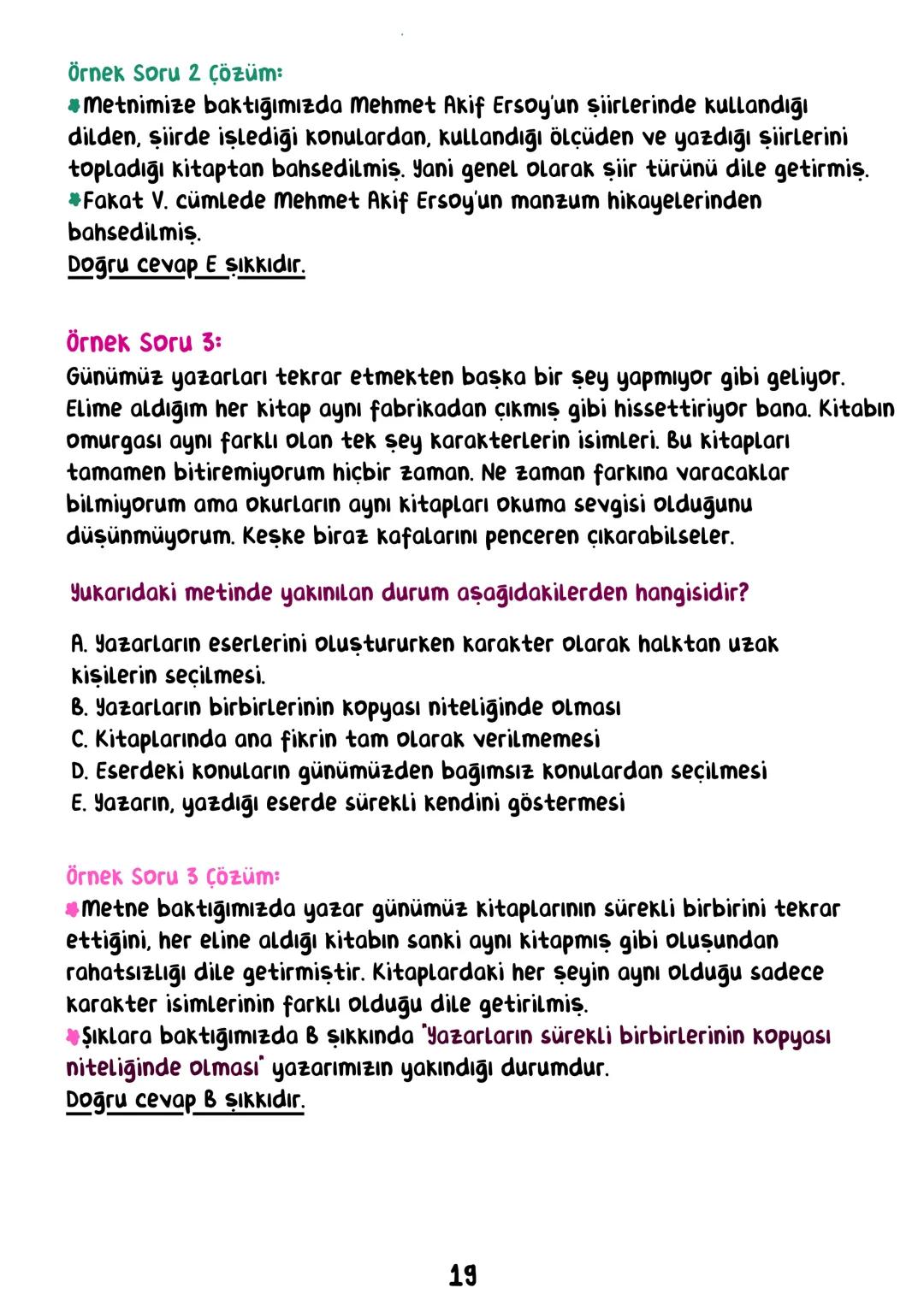 TÜRKÇE
• İÇİNDEKİLER •
Sözcükte Anlam.
Cümlede Anlam.
8
Paragraf.
15
Anlatım Bozuklukları.
23
Anlatım Biçimleri.
28
Sözel Mantık.
31
Örnek