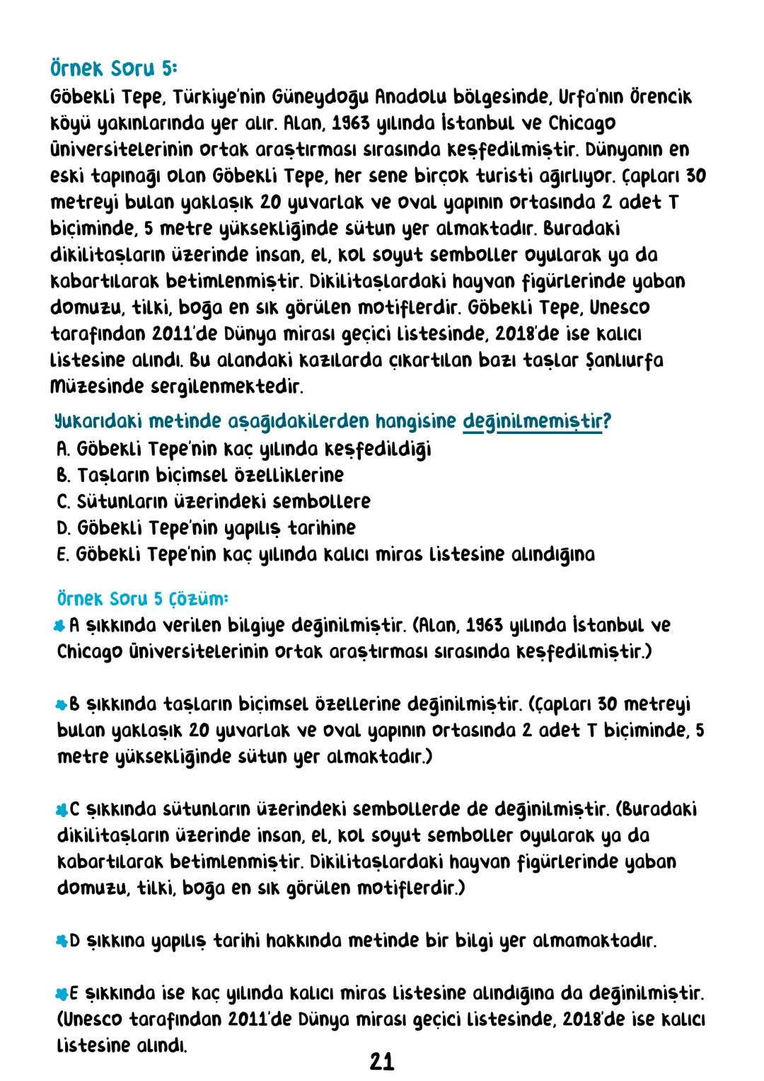 TÜRKÇE
• İÇİNDEKİLER •
Sözcükte Anlam.
Cümlede Anlam.
8
Paragraf.
15
Anlatım Bozuklukları.
23
Anlatım Biçimleri.
28
Sözel Mantık.
31
Örnek