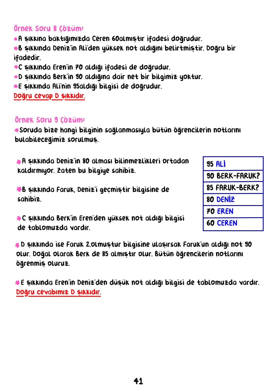 TÜRKÇE
• İÇİNDEKİLER •
Sözcükte Anlam.
Cümlede Anlam.
8
Paragraf.
15
Anlatım Bozuklukları.
23
Anlatım Biçimleri.
28
Sözel Mantık.
31
Örnek