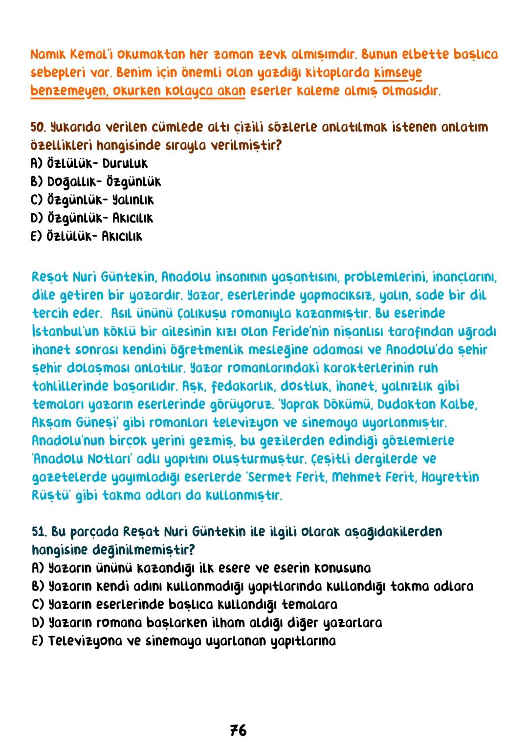 TÜRKÇE
• İÇİNDEKİLER •
Sözcükte Anlam.
Cümlede Anlam.
8
Paragraf.
15
Anlatım Bozuklukları.
23
Anlatım Biçimleri.
28
Sözel Mantık.
31
Örnek