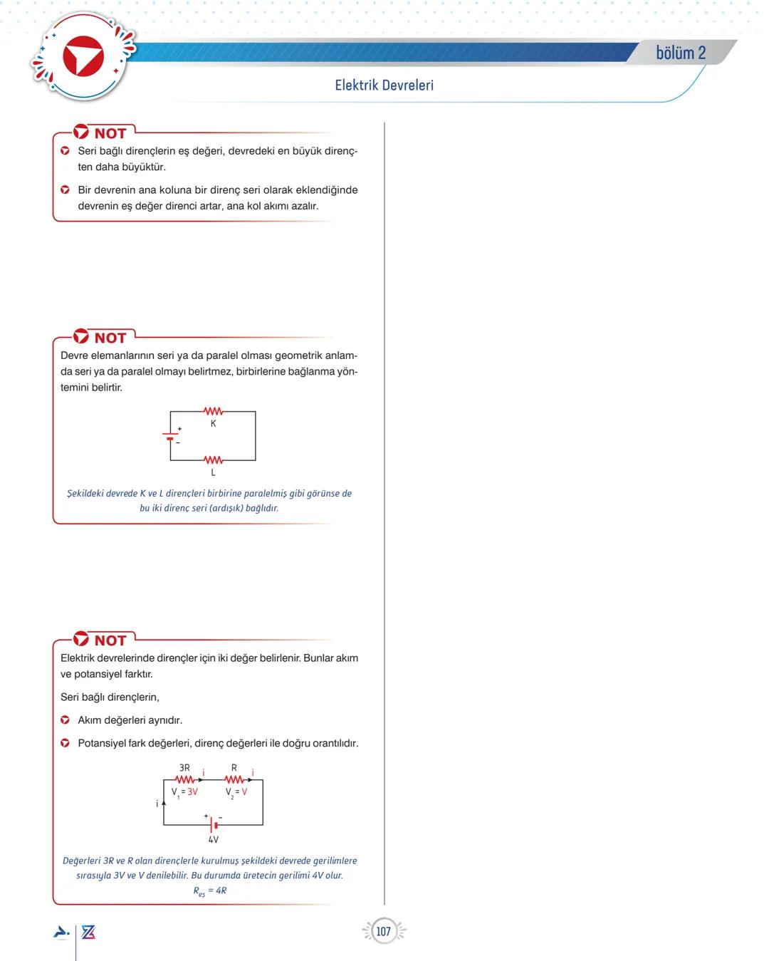 ÜNİTE 7
ELEKTRİK VE MANYETİZMA
Potansiyel Farkı, Elektrik Akımı ve Direnç
POTANSİYEL FARK
Birim elektrik yükünün iki nokta arasında harcadığ