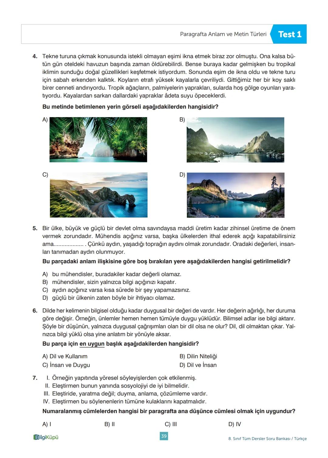Tüm
Dersler
8
Soru
Bankası
Beceri Temelli Yeni Nesil Sorularla
Türkçe
Matematik
Fen Bilimleri
İngilizce
T.C. İnkılap Tarihi ve Atatürkçülük