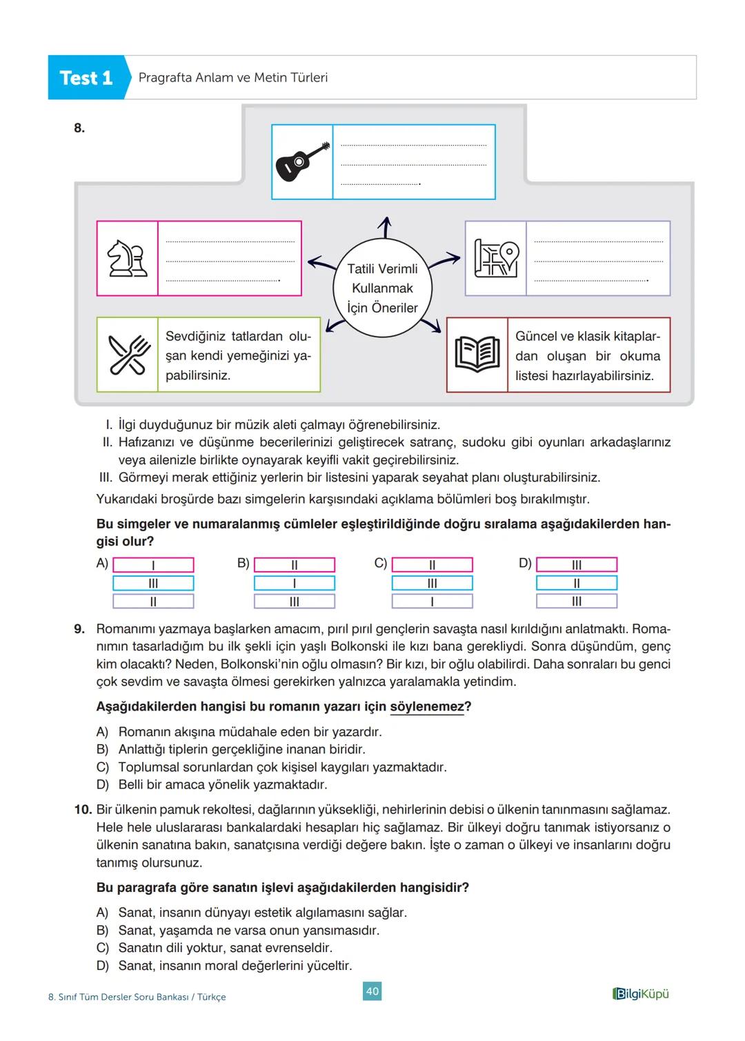 Tüm
Dersler
8
Soru
Bankası
Beceri Temelli Yeni Nesil Sorularla
Türkçe
Matematik
Fen Bilimleri
İngilizce
T.C. İnkılap Tarihi ve Atatürkçülük