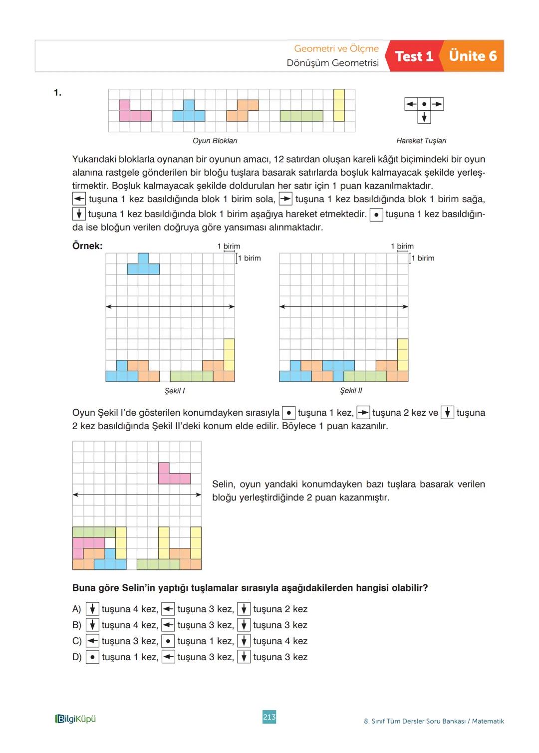 Tüm
Dersler
8
Soru
Bankası
Beceri Temelli Yeni Nesil Sorularla
Türkçe
Matematik
Fen Bilimleri
İngilizce
T.C. İnkılap Tarihi ve Atatürkçülük