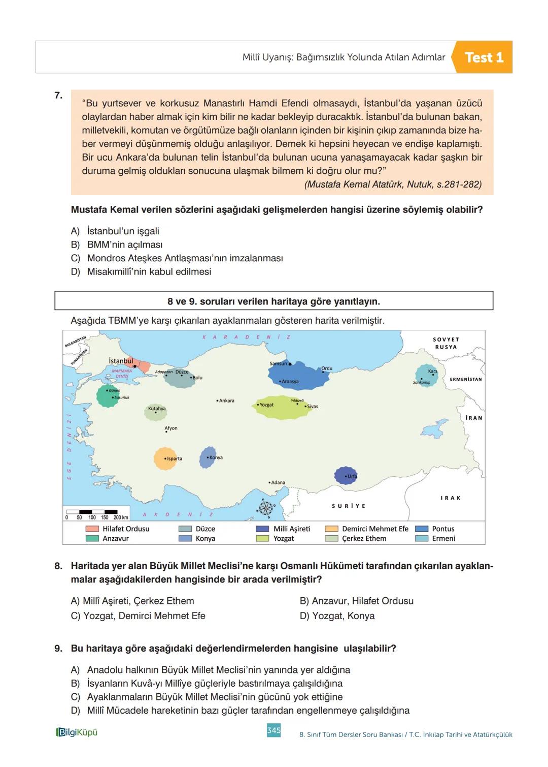 Tüm
Dersler
8
Soru
Bankası
Beceri Temelli Yeni Nesil Sorularla
Türkçe
Matematik
Fen Bilimleri
İngilizce
T.C. İnkılap Tarihi ve Atatürkçülük