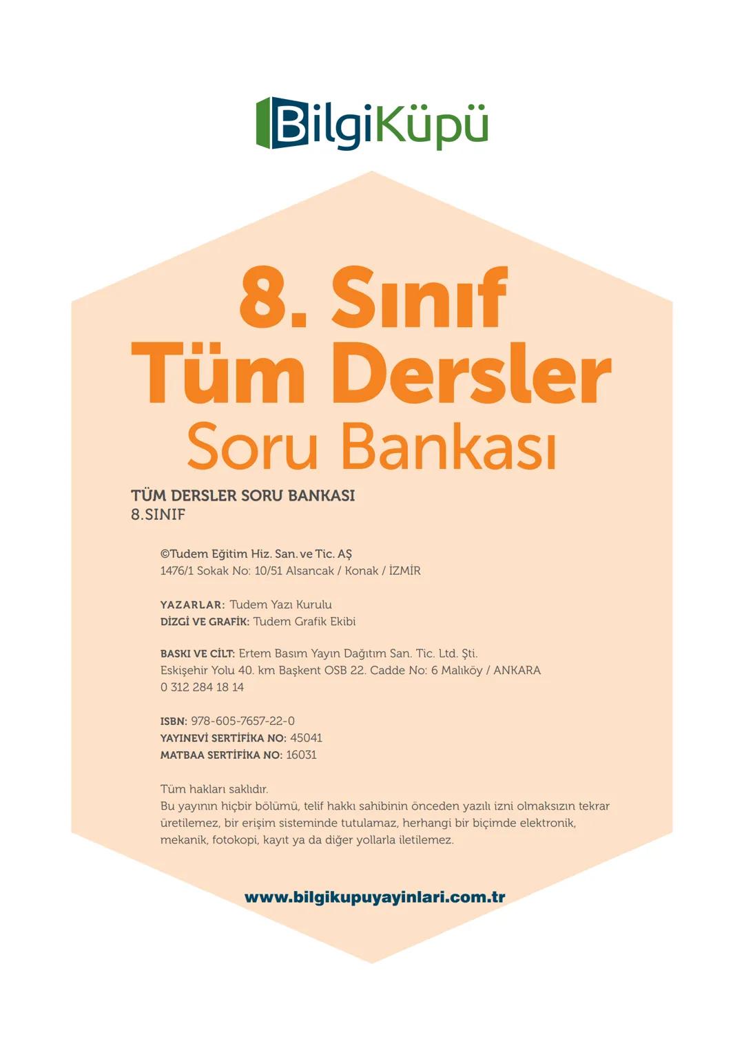 Tüm
Dersler
8
Soru
Bankası
Beceri Temelli Yeni Nesil Sorularla
Türkçe
Matematik
Fen Bilimleri
İngilizce
T.C. İnkılap Tarihi ve Atatürkçülük