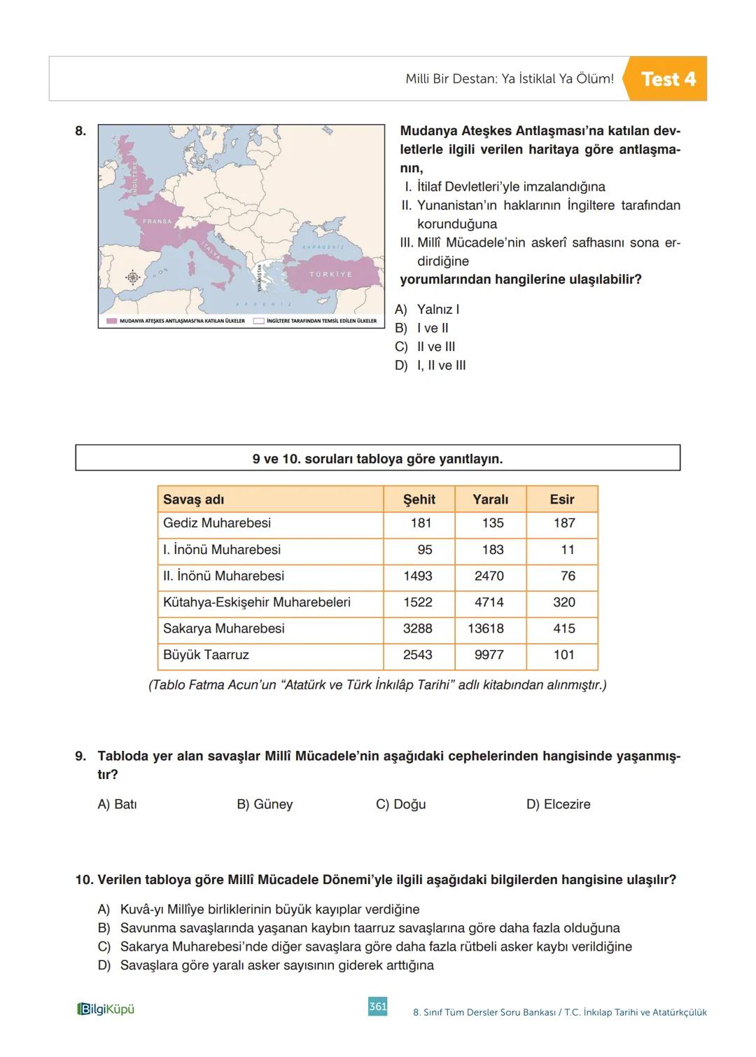 Tüm
Dersler
8
Soru
Bankası
Beceri Temelli Yeni Nesil Sorularla
Türkçe
Matematik
Fen Bilimleri
İngilizce
T.C. İnkılap Tarihi ve Atatürkçülük