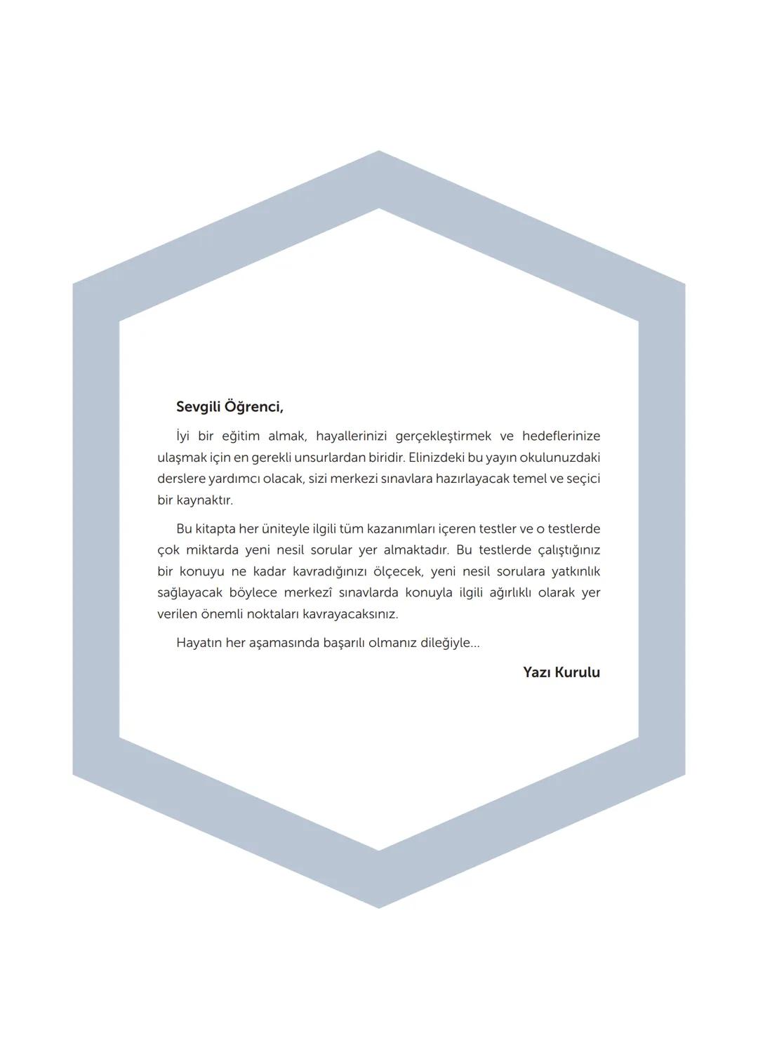 Tüm
Dersler
8
Soru
Bankası
Beceri Temelli Yeni Nesil Sorularla
Türkçe
Matematik
Fen Bilimleri
İngilizce
T.C. İnkılap Tarihi ve Atatürkçülük