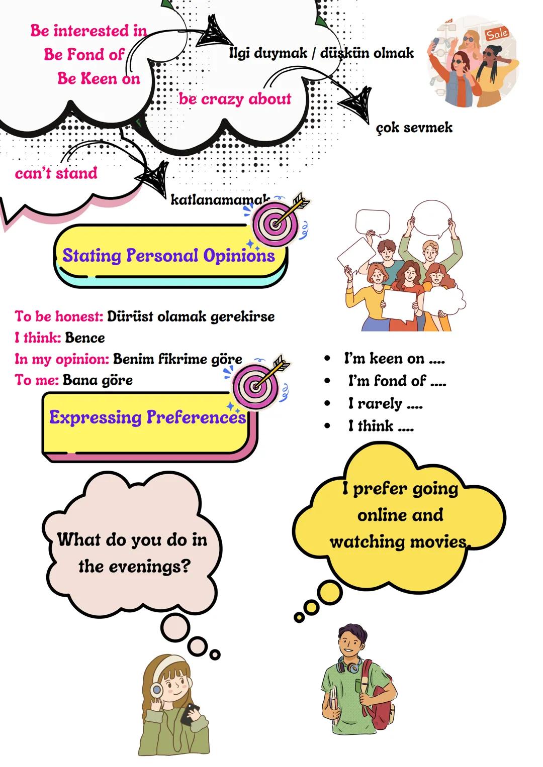 TEEN LIFE
Activities and Daily
Routines
Attend an art club: resim kulübüne katılmak
Chat with friends online :Arkadaşlarla online
sohbet etm