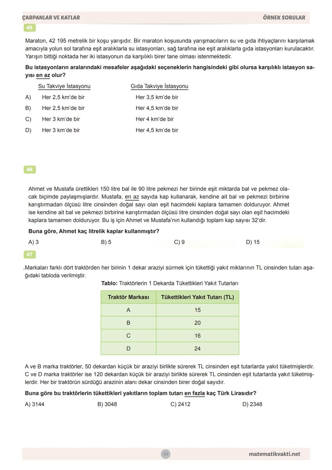 MEB
8.SINIF
ÇARPANLAR VE KATLAR
ÖRNEK
SORULAR VE CEVAPLARI # 8.SINIF MATEMATİK
MEB BECERİ TEMELLİ
ÖRNEK SORULAR
ÇARPANLAR VE KATLAR
Ah