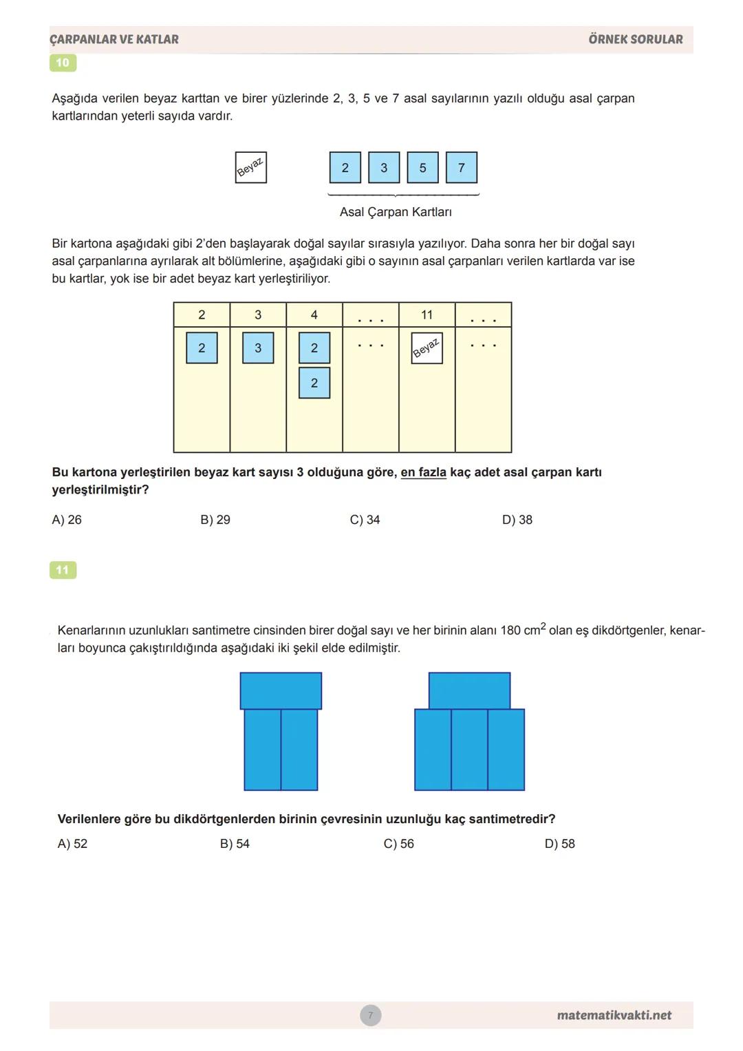 MEB
8.SINIF
ÇARPANLAR VE KATLAR
ÖRNEK
SORULAR VE CEVAPLARI # 8.SINIF MATEMATİK
MEB BECERİ TEMELLİ
ÖRNEK SORULAR
ÇARPANLAR VE KATLAR
Ah