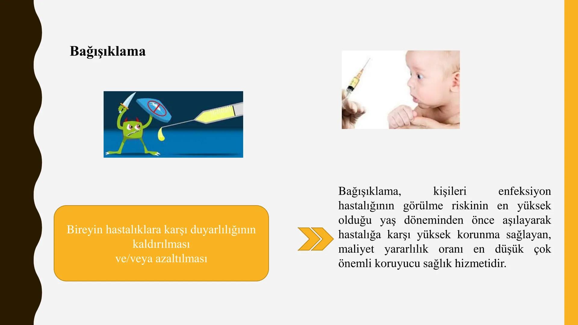 Bağışıklama ve Aşılar
2007
KARABÜK
ÜNİVERSİTESİ
VACCINE
Çocuk Sağlığı ve Hastalıkları Dersi
Öğr. Gör. Tuğçe KOLUKISA Bağışıklık
•
•
İnsan vü