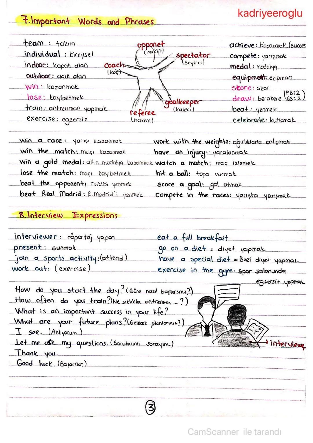 UNIT 2-SPORTS
1.Daily Activities
kadriyeeroglu
rest
• Wake up
•get up
• wash face
get dressed
•
do a sport
• have a shower
sleep
•have break