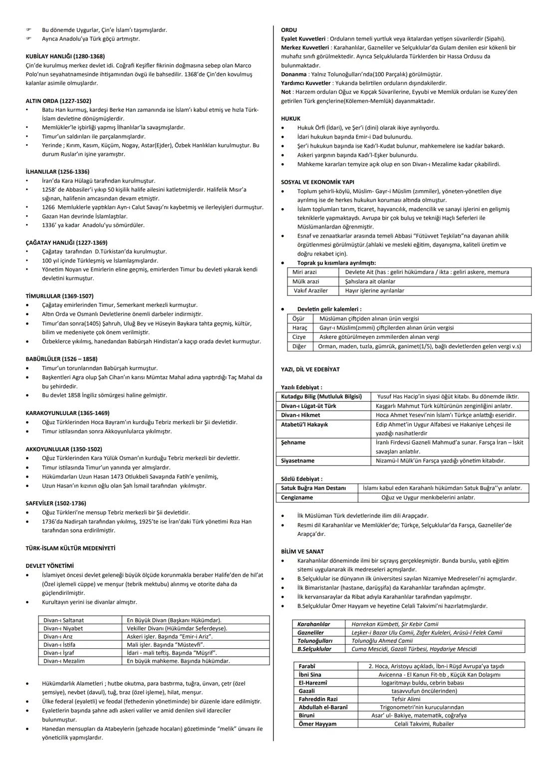 # TÜRK-İSLAM TARİHİ
TALAS SAVAŞI
İLK TÜRK-İSLAM DEV.
TÜRK-İSLAM KÜLTÜR MEDENİYETİ
TALAS SAVAŞI (751)
Abbasiler ile Karluk Türkleri birlik