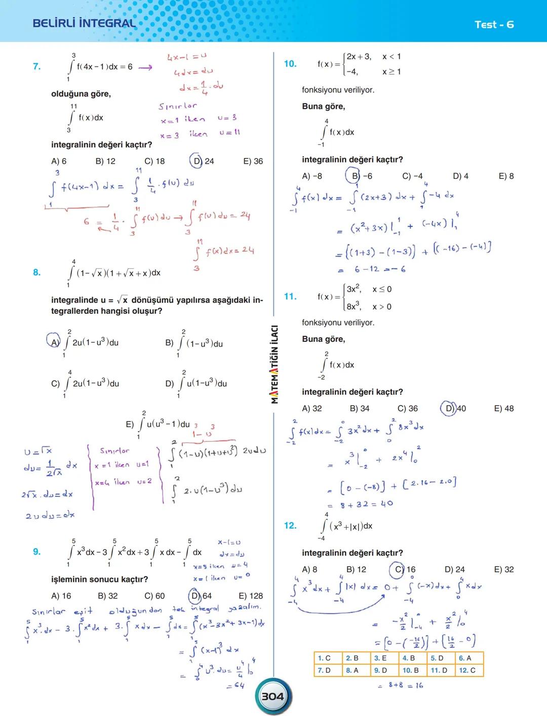 ÜNİTE - 12
İNTEGRAL
İntegral Tanımı ve Özellikleri
Belirsiz İntegral
Belirli İntegral
İntegralde Alan Hesabı
ACIL MATEMATIK # İNTEGRA