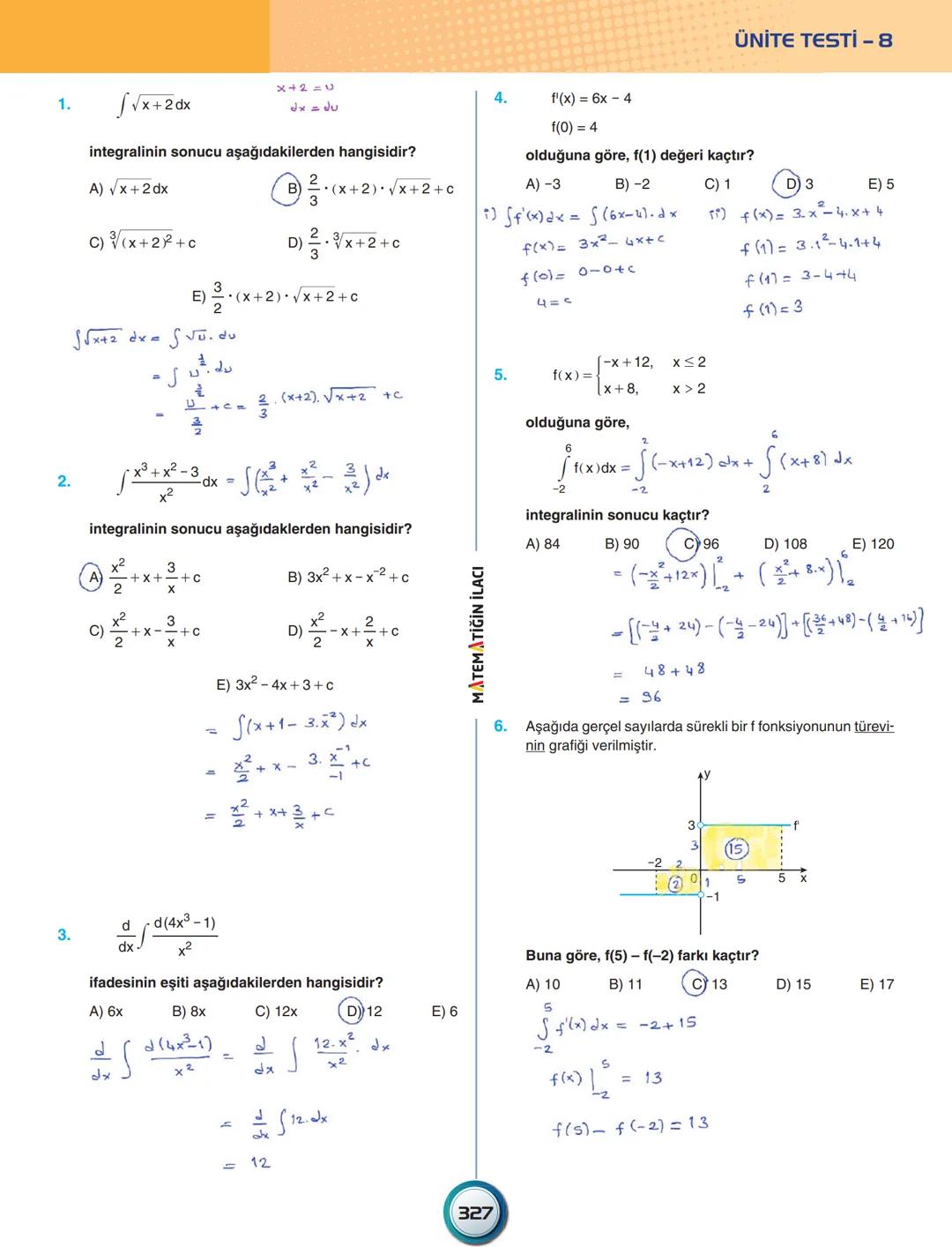 ÜNİTE - 12
İNTEGRAL
İntegral Tanımı ve Özellikleri
Belirsiz İntegral
Belirli İntegral
İntegralde Alan Hesabı
ACIL MATEMATIK # İNTEGRA