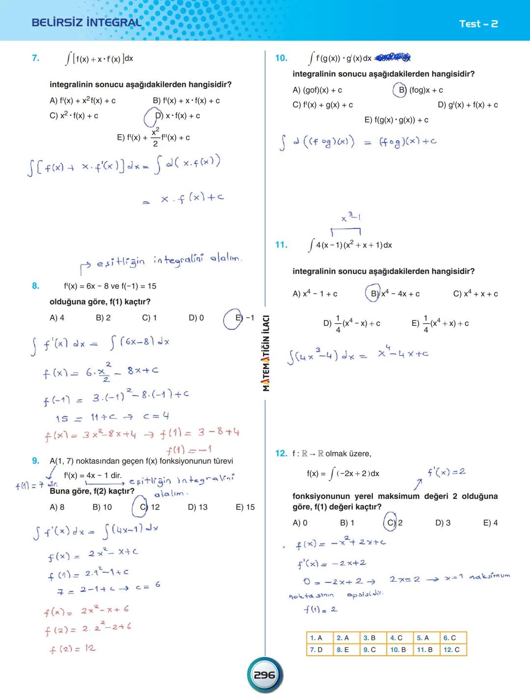 ÜNİTE - 12
İNTEGRAL
İntegral Tanımı ve Özellikleri
Belirsiz İntegral
Belirli İntegral
İntegralde Alan Hesabı
ACIL MATEMATIK # İNTEGRA