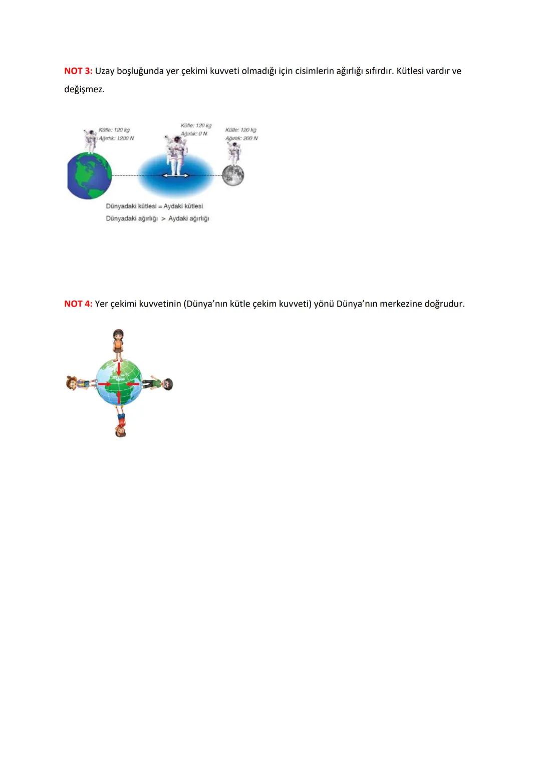 KÜTLE VE AĞIRLIK
| KÜTLE | AĞIRLIK |
| ----
