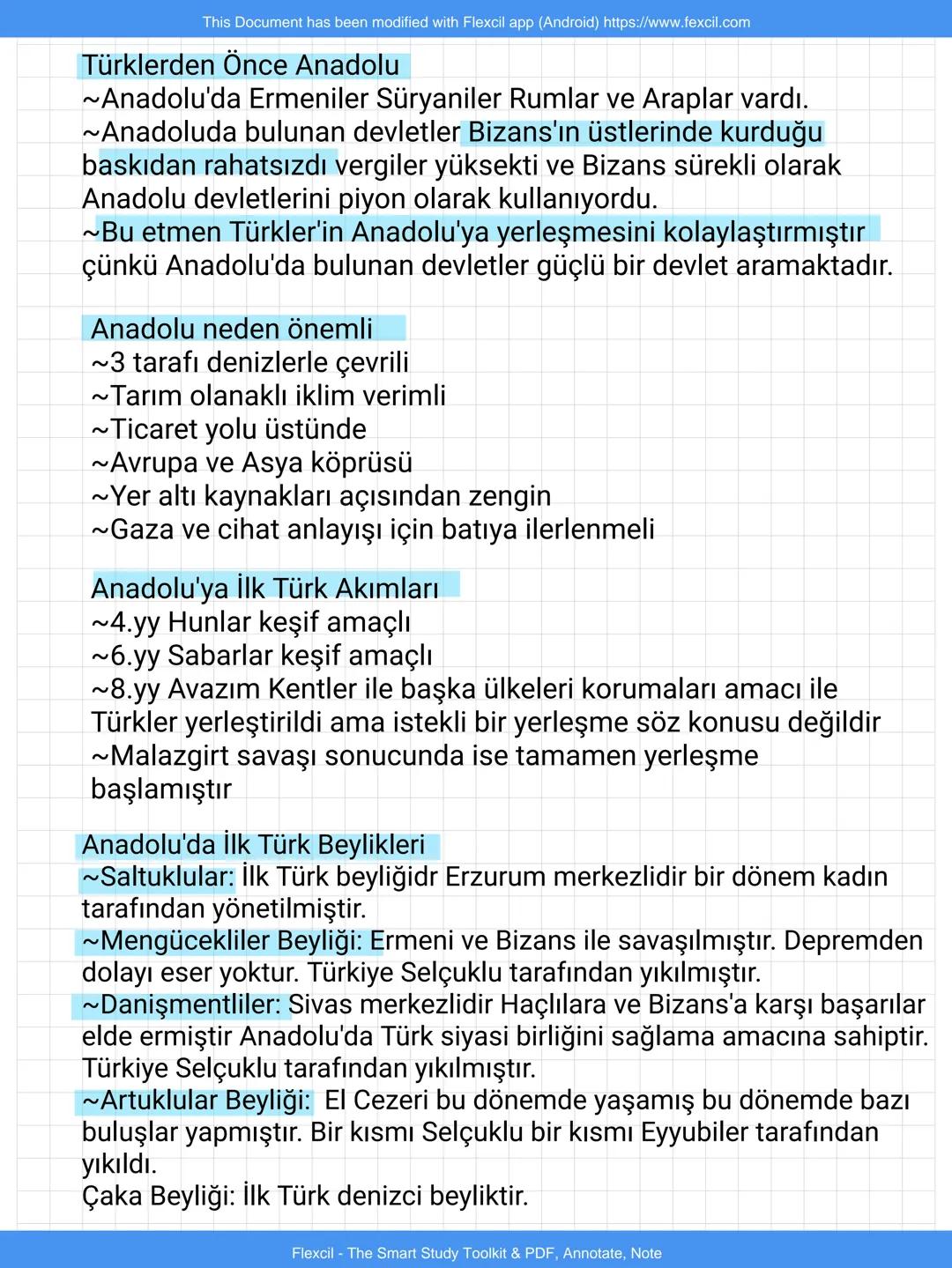 This Document has been modified with Flexcil app (Android) https://www.fexcil.com
Türklerden Önce Anadolu
~Anadolu'da Ermeniler Süryaniler R