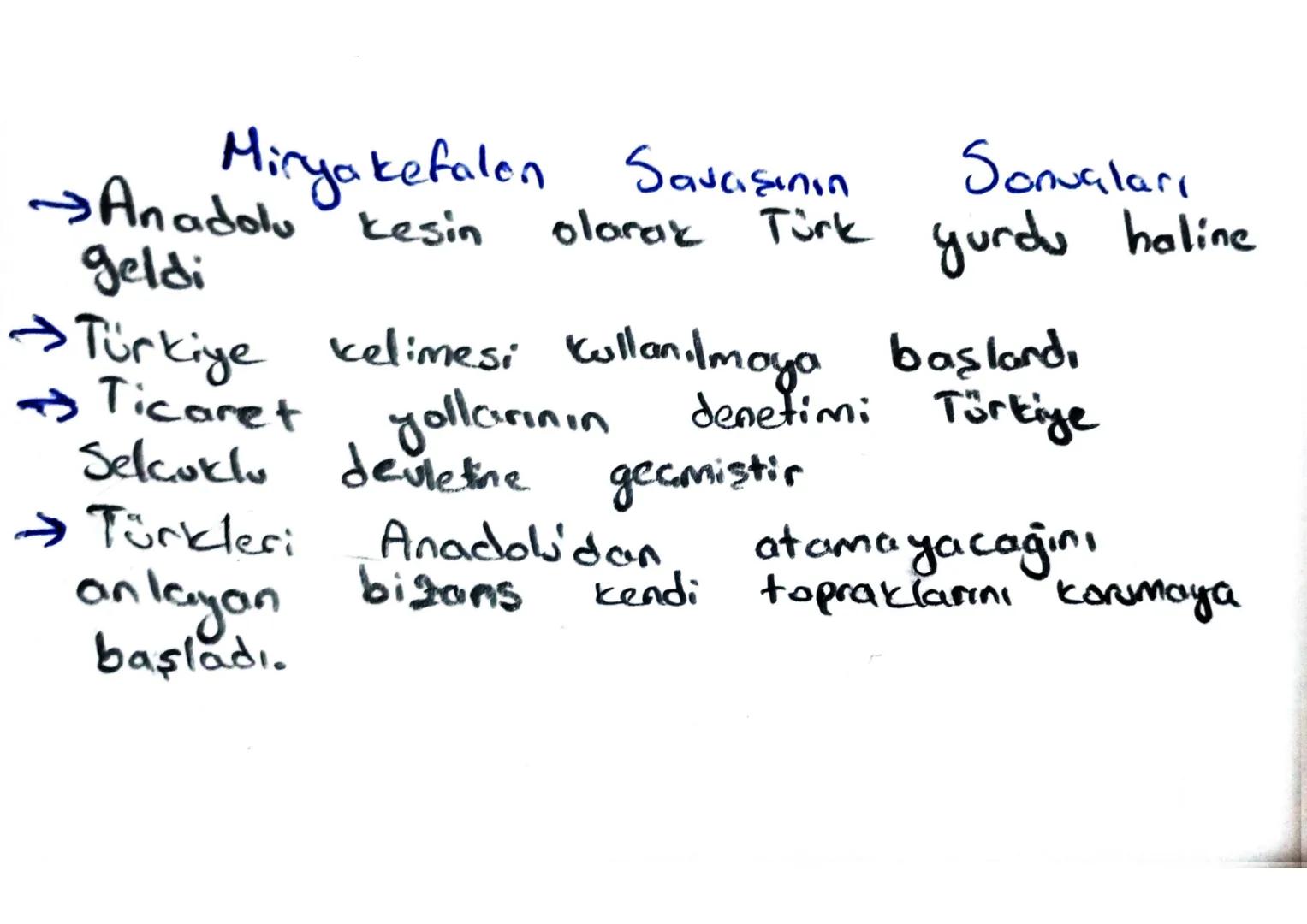 # Anadolu'da kurulan ilk türk Beylikleri
Özellikleri
→ Malazgirt Savaşından Sonra kurulmaya
başlandı
→ Anadolu on türkleşmesini ve is lamlaş