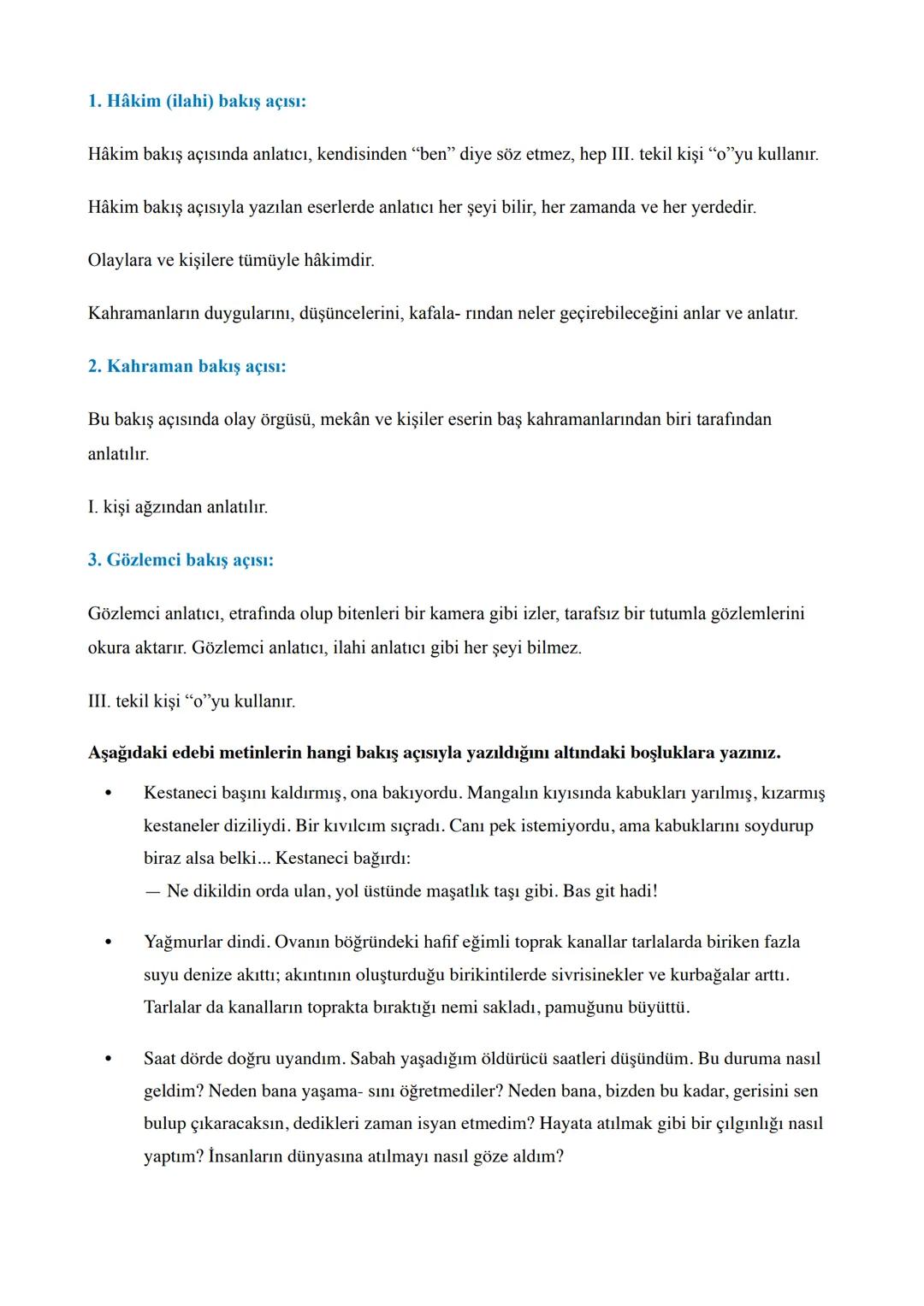 2. ÜNİTE HİKÂYE
Hikâye (Öykü): Gerçek ya da gerçekleşmesi mümkün olay ve durumları kişi, yer ve zamana bağlı
olarak anlatan edebî türdür.