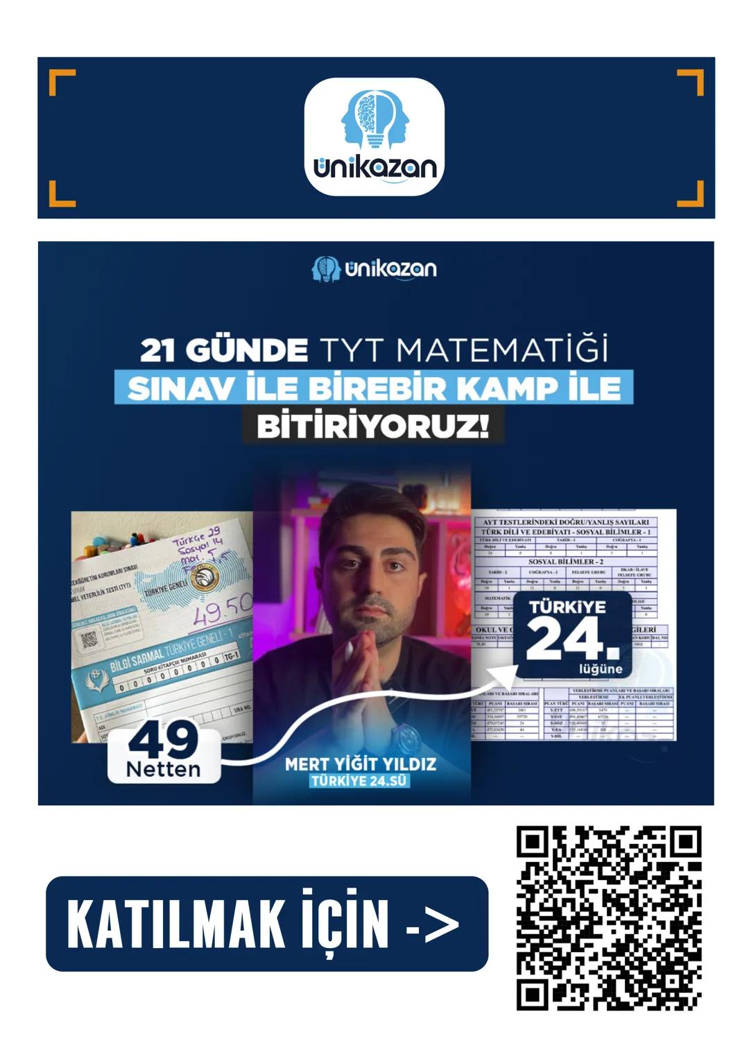 FARADAY
PRENSİP
X
unikazan
Faraday Prensip
Özgün Sorular Konsepti
Faraday Prensip olarak sizlere sınavda gelebilecek olan
farklı tarzda soru