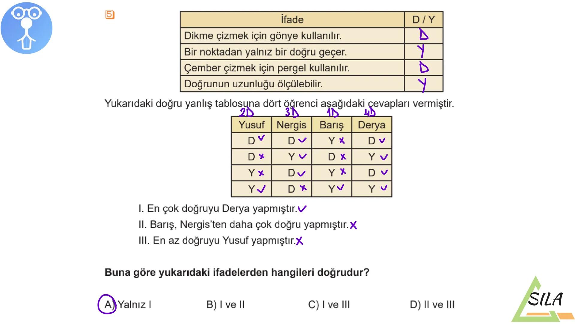 O
S.sınıflar için
MATEMATİK SAATİ
1.TEMA: GEOMETRİK ŞEKİLLER
TC
SILA
%SIL Ders Akışı
•
Konu Tekrarı
●
Etkinlik
• Ölçme
ve Değerledirme Sorul