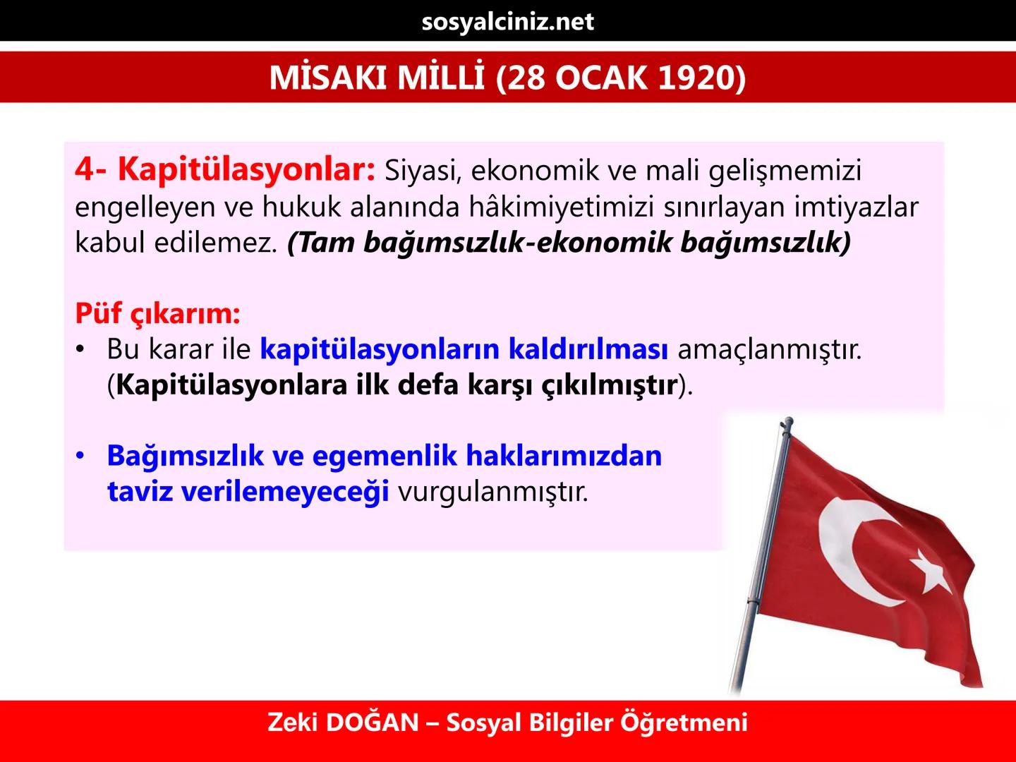 sosyalciniz.net
T.C. İNKILAP TARİHİ VE
ATATÜRKÇÜLÜK
MİSAKI MİLLİ
Püf noktalar & Püf yorumlar
Zeki DOĞAN – Sosyal Bilgiler Öğretmeni sosy