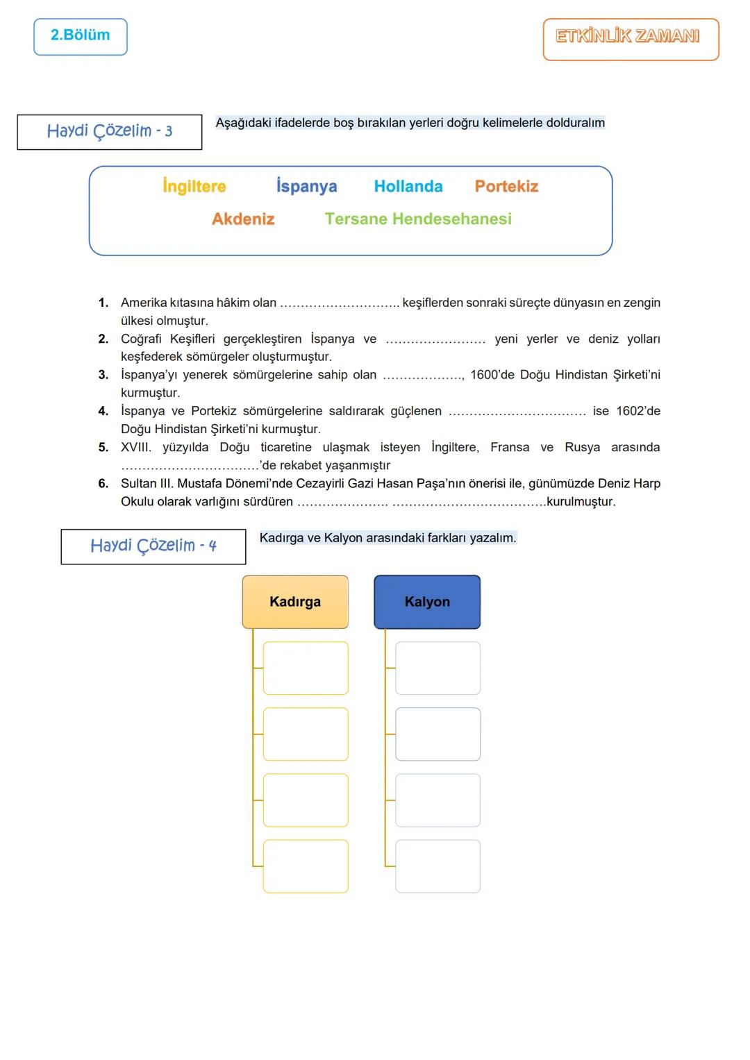 # 1.BÖLÜM
# 1.ÜNİTE: DEĞİŞEN DÜNYA DENGELERİ KARŞISINDA OSMANLI SİYASETİ
1595-1700 Yılları Arasındaki Siyasi Gelişmeler/ Uzun Savaşlardan